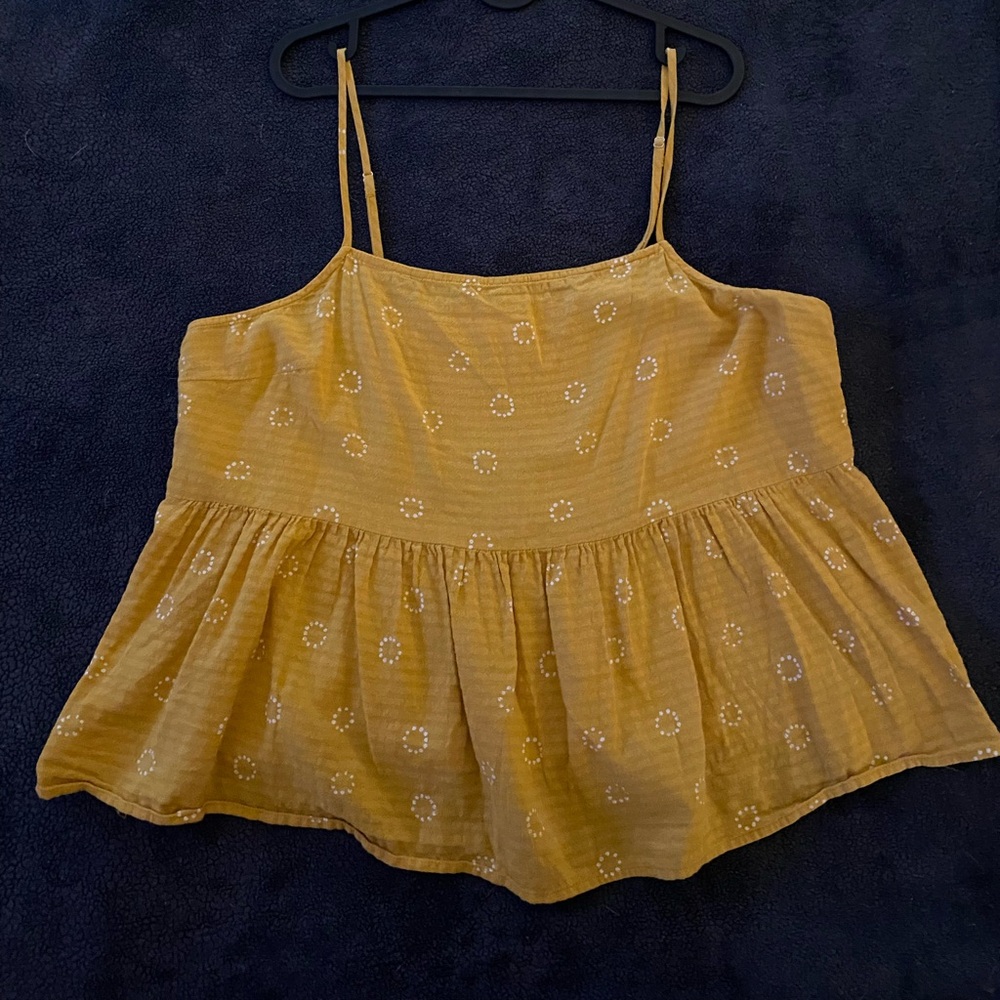 a.n.a yellow tank top